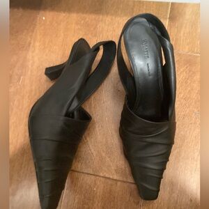 Khaite wrapped leather heel black 6.5